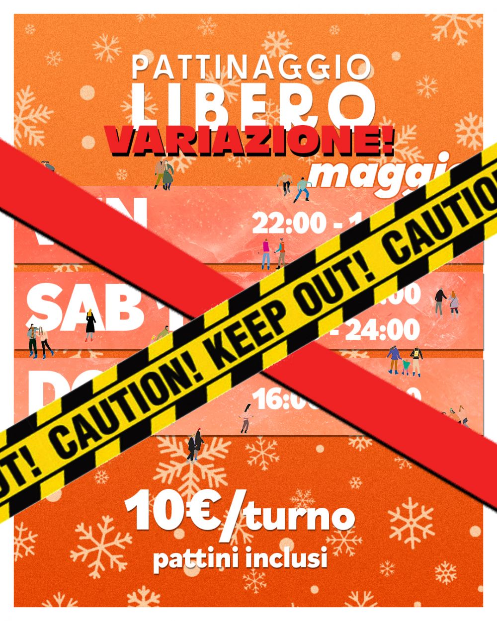 PATTINAGGIO LIBERO CHIUSO IL 24 25 e 26 MAGGIO