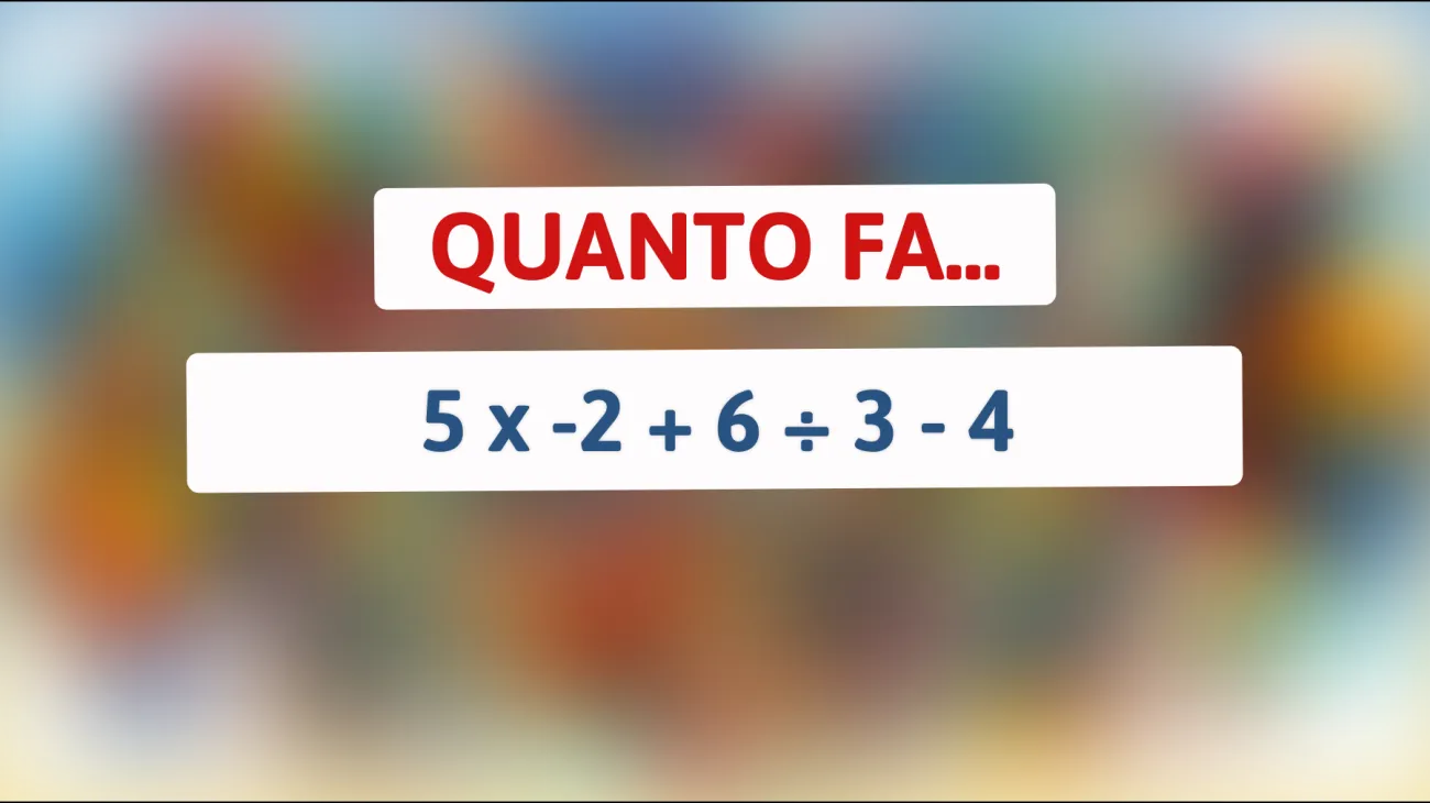 \"Risolvi il Misterioso Enigma Matematico che Sta Confondendo Tutti: Sei Abbastanza Geniale per Scoprire la Risposta?\""