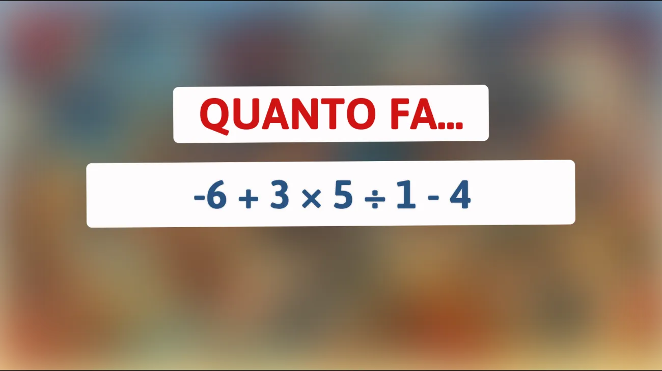 \"Sei abbastanza intelligente per risolvere questo indovinello matematico che confonde tutti?\""