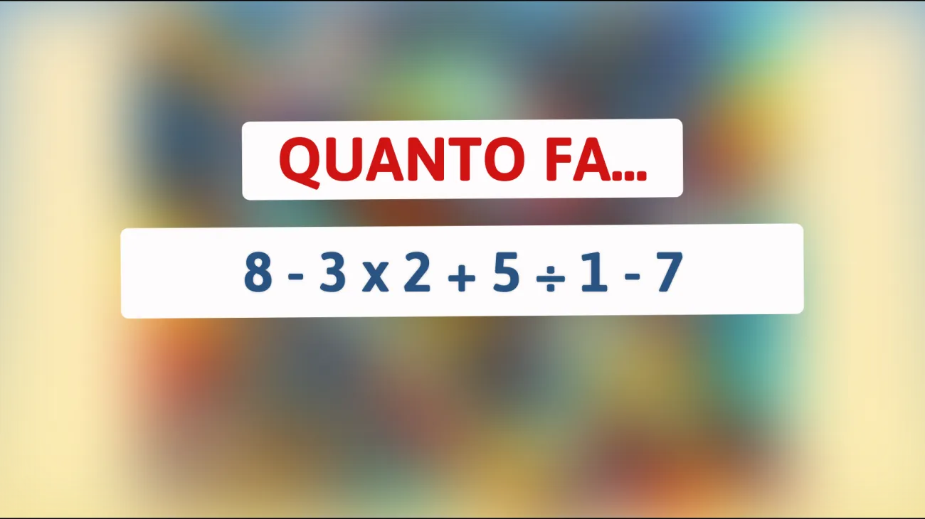 \"Svelato il rompicapo matematico che solo i più intelligenti riescono a risolvere! Sei pronto a mettere alla prova il tuo QI?\""