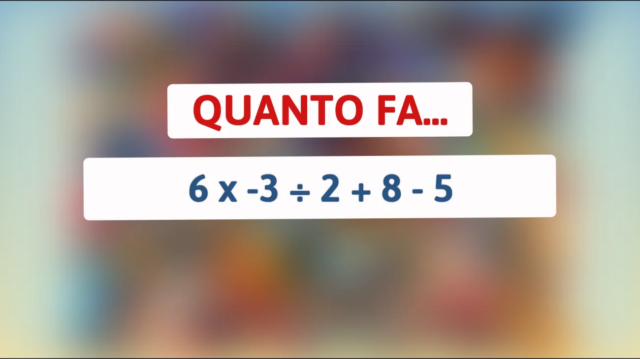 Cosa rivela l'imbroglio matematico che solo i geni riescono a risolvere? Sfida la tua mente con il nostro indovinello!"
