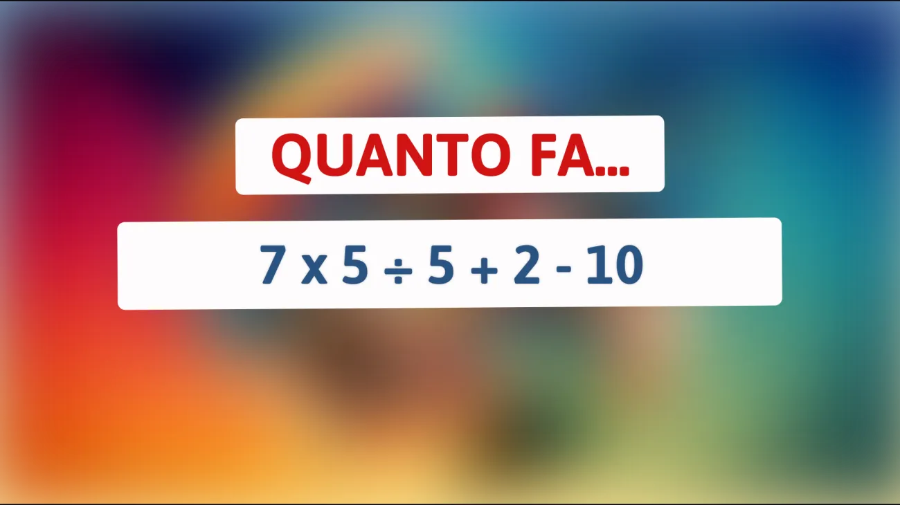 Il rompicapo matematico che solo le menti più brillanti riescono a risolvere! Sei abbastanza intelligente da accettare la sfida?"