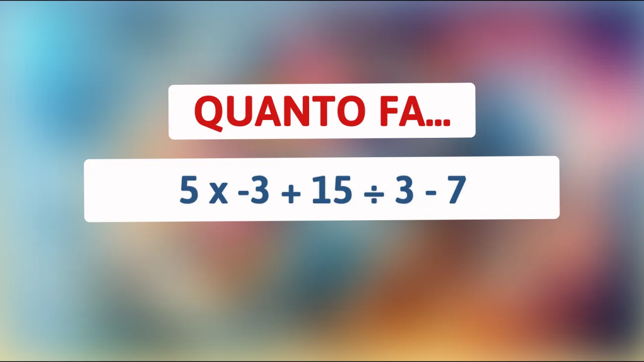 Metti alla prova il tuo cervello: solo il 2% delle persone risolve correttamente questo enigma matematico! Puoi farcela?"