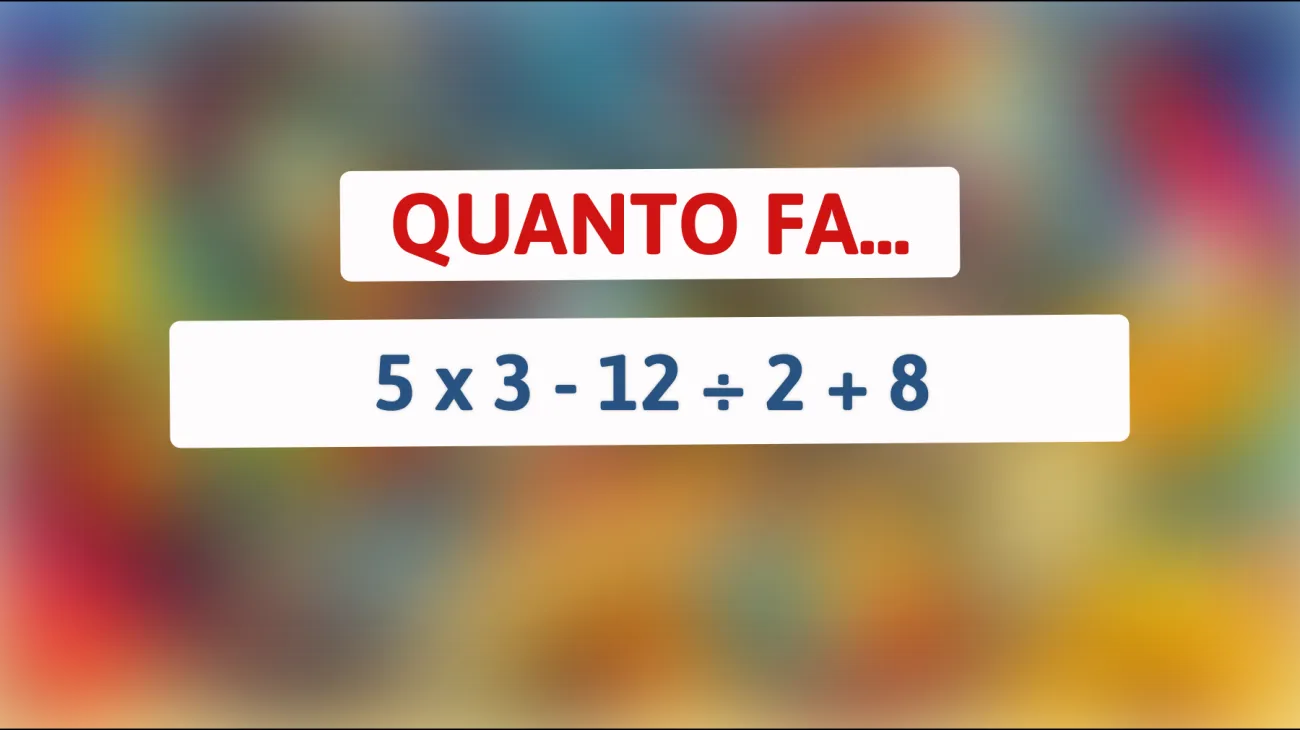 Scopri se sei tra le menti più brillanti della storia risolvendo questo enigma matematico! Sei pronto a mettere alla prova la tua intelligenza?"