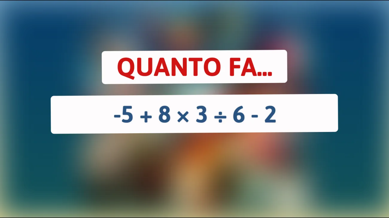 Scopri se sei un genio matematico: risolvi questo enigma che solo le menti più brillanti possono decifrare!"
