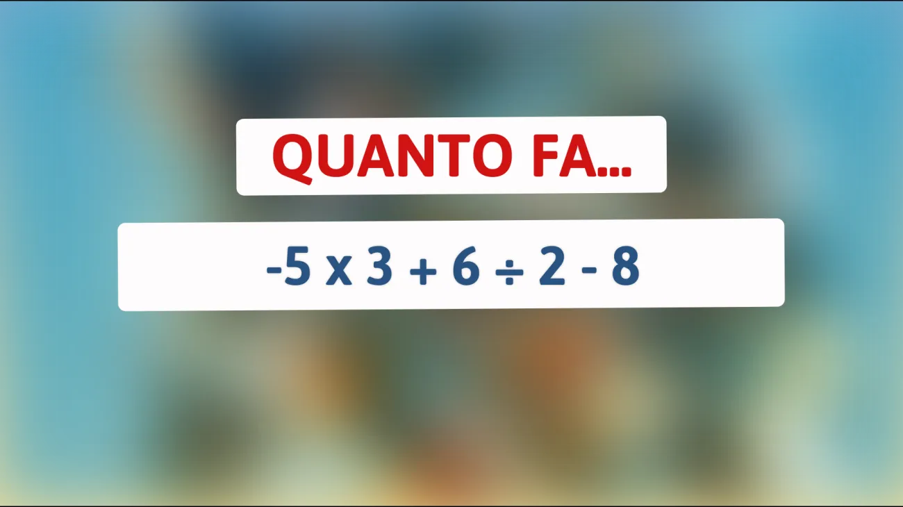 Sfida impossibile: Riesci a risolvere questo enigma matematico in meno di 10 secondi? Solo i veri geni ci riescono!"