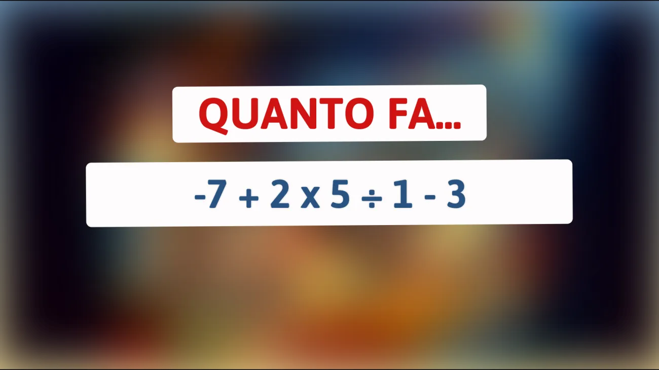 Sfida te stesso: riesci a risolvere questo enigma matematico che solo i geni riescono a decifrare?"