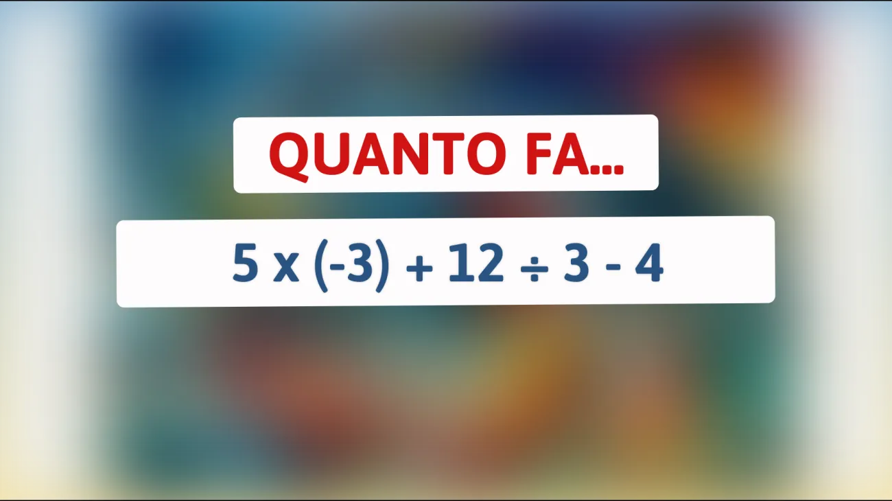 Solo il 5% delle persone intelligenti può risolvere questo complesso indovinello matematico – Sei uno di loro?"