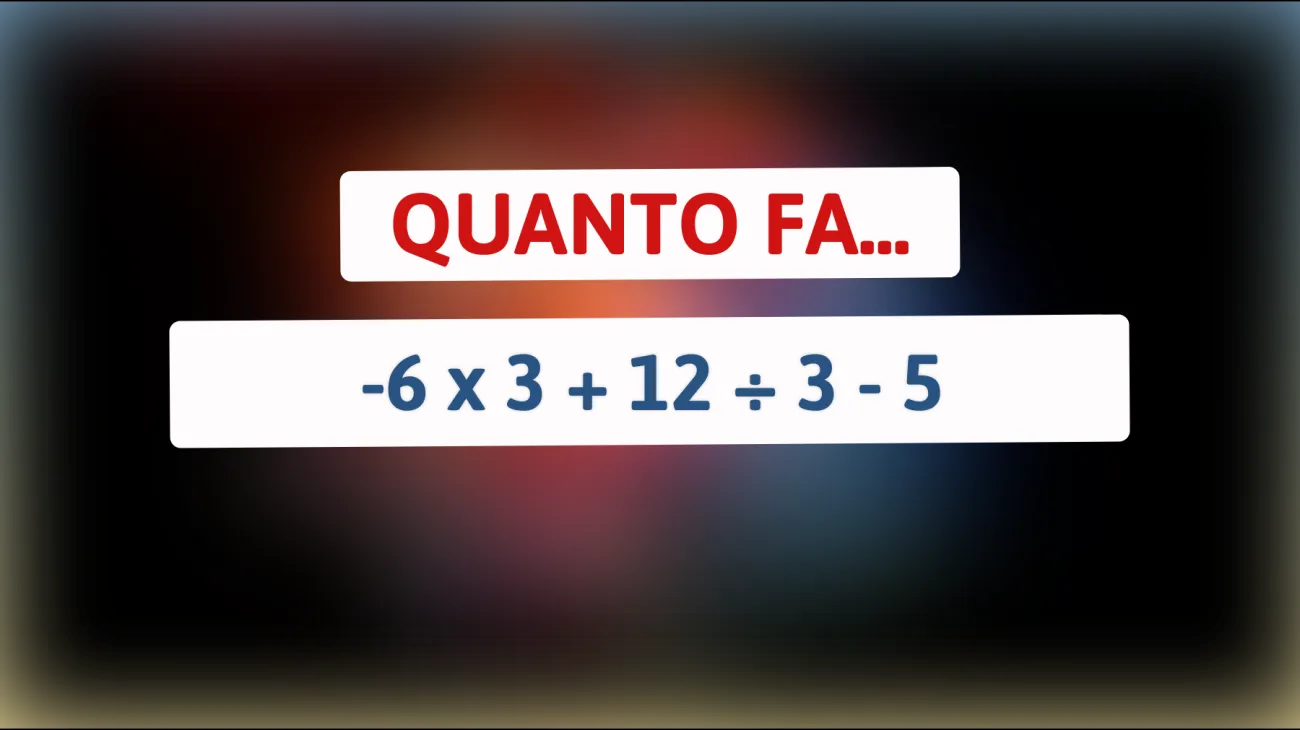 Solo il 5% riesce a risolvere questo enigma matematico senza errori: tu sei tra i geni?"
