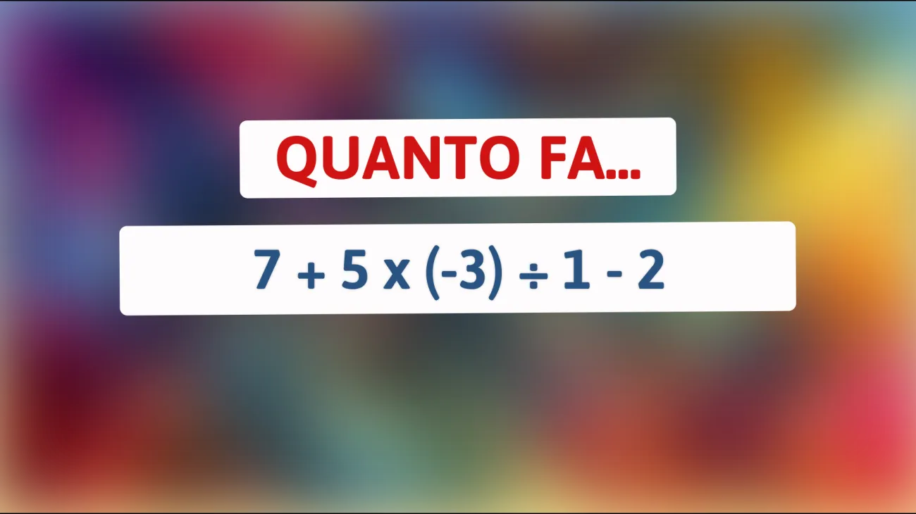 Scopri se sei un vero genio con questo indovinello matematico che solo i più intelligenti riescono a risolvere!"