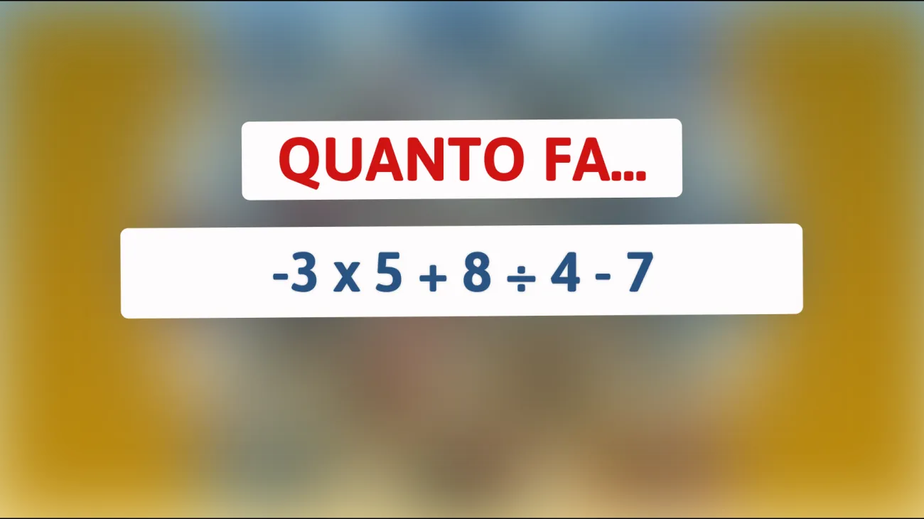 Se risolvi questo semplice calcolo sei un genio! Mettiti alla prova con l'indovinello impossibile!"